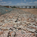 Gabion Defense retener la pared hexagonal malla de alambre galvanizada